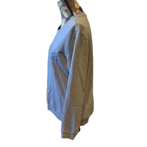 ADIDAS Gray Long Sleeve Logo T-shirt size medium - Picture 3 of 7